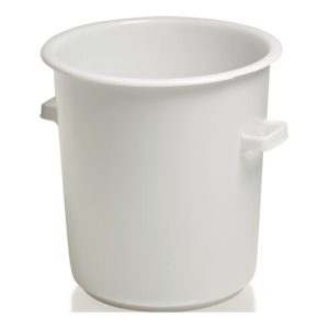Kunststoffbehälter rd.75l HD-PE weiß D515xH530mm m.Außengriff CRAEMER
