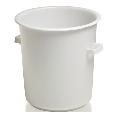 Kunststoffbehälter rd.75l HD-PE weiß D515xH530mm m.Außengriff CRAEMER