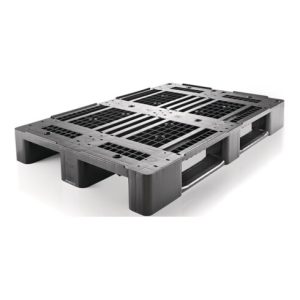 Kunststoffpalette L1200xB800xH150mm 3Kufen durchbrochen m.Rand HD-PE CRAEMER