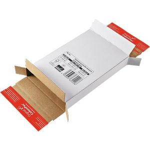 Kurierpaket, B 145 x T 225 x H 34 mm, portooptimiert, Selbstklebeverschluss, weiß, 20 Stück Kurierpaket, B 145 x T 225 x H 34 mm, portooptimiert, Selbstklebeverschluss, weiß, 20 Stück