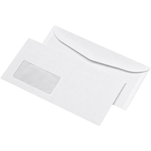 Kuvertierumschläge 114 x 229 mm DIN lang Offset weiss, 1000 Stück, mit Fenster