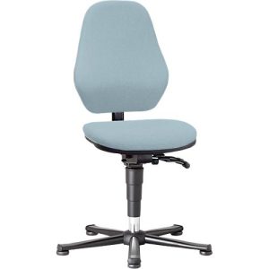 Labordrehstuhl Basic 9132, mit Gleitern, Stoffpolster, Duotec grau Labordrehstuhl Basic 9132, mit Gleitern, Stoffpolster, Duotec grau
