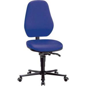 Labordrehstuhl Basic, mit Rollen, Kunstleder, Stamskin Top blau Labordrehstuhl Basic, mit Rollen, Kunstleder, Stamskin Top blau