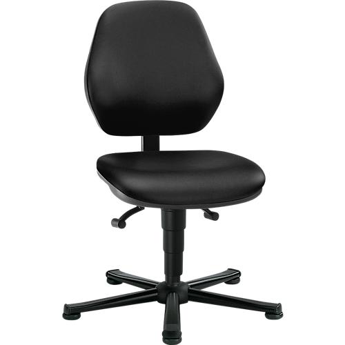 Laborstuhl Basic, Kunstleder, Stamskin Top schwarz