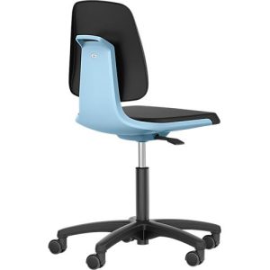 LABSIT Labordrehstuhl, o. Armlehne, mit Rollen, Rückenlehnenhöhe 420 mm, Stoff, blau LABSIT Labordrehstuhl, o. Armlehne, mit Rollen, Rückenlehnenhöhe 420 mm, Stoff, blau