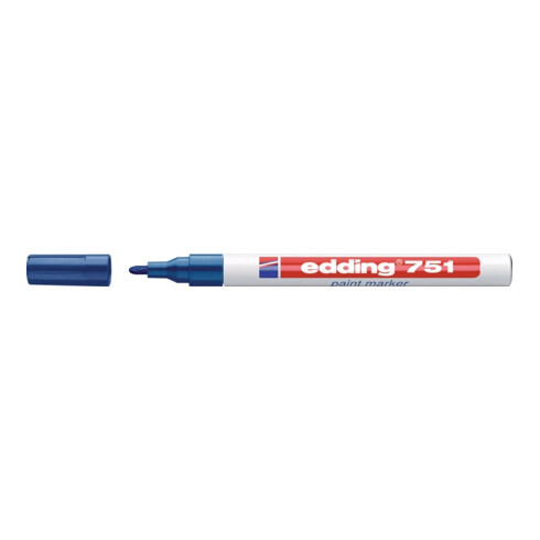 Lackmarker 751 blau Strich-B.1-2mm Rundspitze EDDING