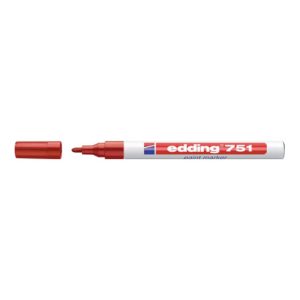 Lackmarker 751 rot Strich-B.1-2mm Rundspitze EDDING