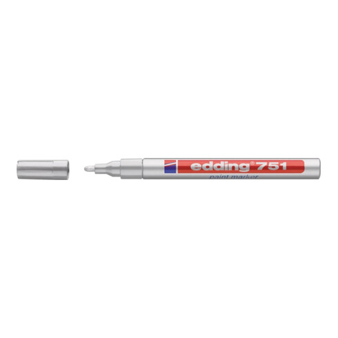 Lackmarker 751 silber Strich-B.1-2mm Rundspitze EDDING