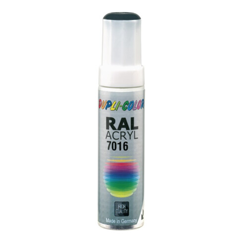 Lackstift grau glänzend RAL 7016 12 ml Stift DUPLI-COLOR