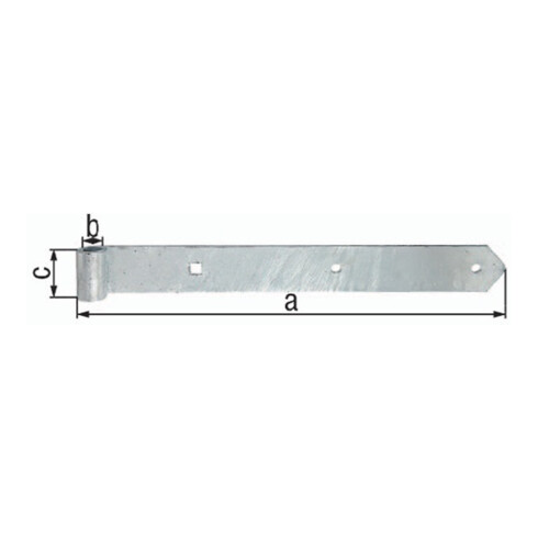 Ladenband B.40mm L.500x40mm S.5mm D.13mm STA TZN rd GAH