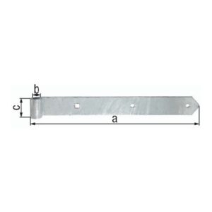 Ladenband B.40mm L.600x40mm S.5mm D.13mm STA TZN rd GAH Ladenband B.40mm L.600x40mm S.5mm D.13mm STA TZN rd GAH