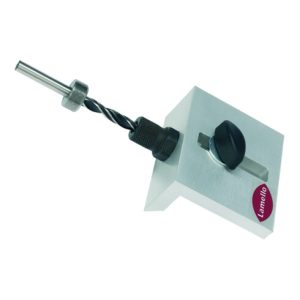 Lamello Clamex S Bohrlehre, 30° – 150° mit 6mm Bohrer komplett Lamello Clamex S Bohrlehre, 30° – 150° mit 6mm Bohrer komplett