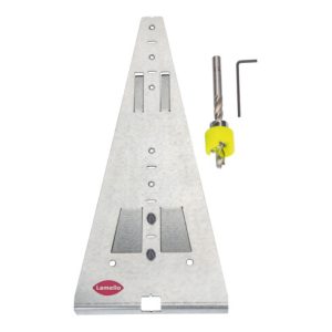 Lamello Divario P-18 Anreisslehre in Metall inkl. Bohrer und drehbarem Tiefensteller Lamello Divario P-18 Anreisslehre in Metall inkl. Bohrer und drehbarem Tiefensteller