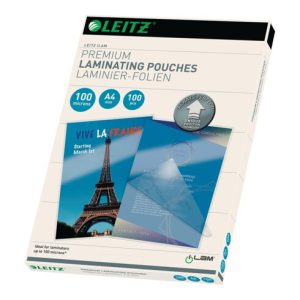 Laminierfolie DIN A4 L303xB216mm Folienstärke 100 µm KT=100 St. Laminierfolie DIN A4 L303xB216mm Folienstärke 100 µm KT=100 St.
