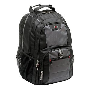 Laptop Rucksack Wenger Pillar, 25 l, für Laptops bis 16′, Laptopfach, Organizer, L 250 x B 380 x H 480 mm, Polyester, schwarz/grau Laptop Rucksack Wenger Pillar, 25 l, für Laptops bis 16′, Laptopfach, Organizer, L 250 x B 380 x H 480 mm, Polyester, schwarz/grau