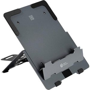 Laptop Ständer Bakker Elkhuizen FlexTop 170, für Laptops & Tablets bis 16”, ergonomisch, B 206 x T 277 x H 6,5 mm, Aluminium, dunkelgrau-matt Laptop Ständer Bakker Elkhuizen FlexTop 170, für Laptops & Tablets bis 16”, ergonomisch, B 206 x T 277 x H 6,5 mm, Aluminium, dunkelgrau-matt