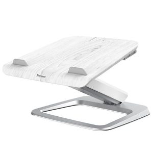 Laptop-Ständer Fellowes Hana™, bis 17 Zoll und 4,5 kg, winkel- und höhenverstellbar, 90° drehbar, USB-Anschlüsse, weiß Laptop-Ständer Fellowes Hana™, bis 17 Zoll und 4,5 kg, winkel- und höhenverstellbar, 90° drehbar, USB-Anschlüsse, weiß
