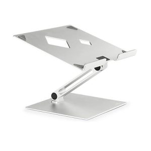 Laptopständer Durable Stand Rise, für Laptops bis 17′, Gummiauflagen, manuell verstellbar, mit Griffmulde, Aluminium Laptopständer Durable Stand Rise, für Laptops bis 17′, Gummiauflagen, manuell verstellbar, mit Griffmulde, Aluminium