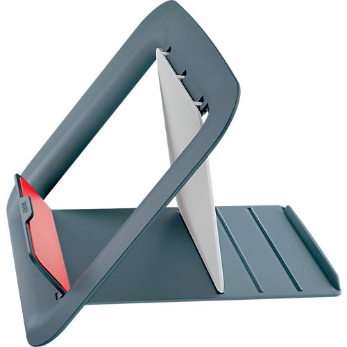 Laptopständer Leitz Ergo Cosy, für Laptops von 13' bis 17', höhenverstellbar, faltbar, B 312 x T 247 x H 50 mm, grau