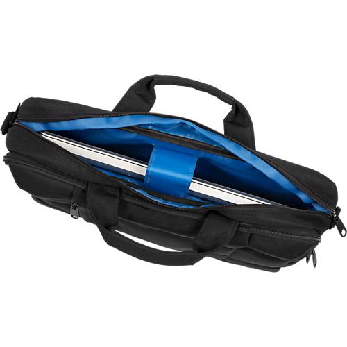 Laptoptasche LIGHTPAK®, für 1 Notebook bis 17' & 1 Tablet, Vorfach & Hauptfach, abnehmbarer Schultertrageriemen & Trolleyband, Recycling-PET, schwarz
