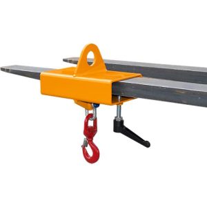 Lasthaken für Gabelstapler und Kran Bauer LH-I 3, mit Wirbel, Traglast 3000 kg, orange RAL 2000 Lasthaken für Gabelstapler und Kran Bauer LH-I 3, mit Wirbel, Traglast 3000 kg, orange RAL 2000