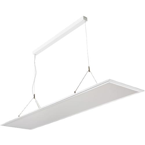 LED-Pendelleuchte FRISCH-Licht, Lichtfarbe Neutralweiß, höhenverstellbar, B 1200 x T 300 mm, 50-65 W, 6400-8200 Lumen