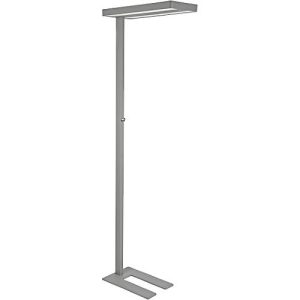 LED-Stehleuchte MAULjuvis, dimmbar, Bewegungs- und Tageslichtsensor, weißaluminium RAL 9006 LED-Stehleuchte MAULjuvis, dimmbar, Bewegungs- und Tageslichtsensor, weißaluminium RAL 9006