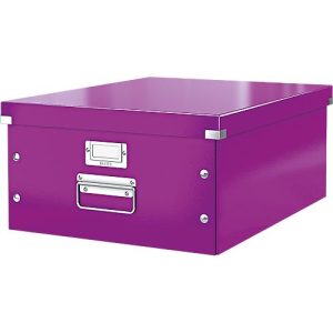 LEITZ® Ablage- und Transportbox Serie Click + Store, groß, für DIN A3, violett LEITZ® Ablage- und Transportbox Serie Click + Store, groß, für DIN A3, violett