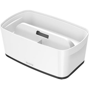 Leitz Ablagebox MyBox, DIN A5, für Utensilien, weiß/schwarz Leitz Ablagebox MyBox, DIN A5, für Utensilien, weiß/schwarz