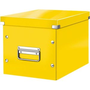 LEITZ® Aufbewahrungsbox Click + Store, für ovale/höhere Gegenstände 260 x 240 x 260 mm, gelb LEITZ® Aufbewahrungsbox Click + Store, für ovale/höhere Gegenstände 260 x 240 x 260 mm, gelb