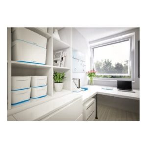 Leitz Aufbewahrungsbox MyBox 52291036 klein 5l Deckel ws/bl Leitz Aufbewahrungsbox MyBox 52291036 klein 5l Deckel ws/bl