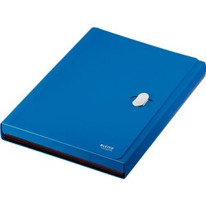 Leitz® Dokumentenmappe Recycle, A4, bis 250 Blatt, 5 Fächer & Ablagefach, blickdicht, 100 % recycelbar, Blauer Engel, Kunststoff, blau Leitz® Dokumentenmappe Recycle, A4, bis 250 Blatt, 5 Fächer & Ablagefach, blickdicht, 100 % recycelbar, Blauer Engel, Kunststoff, blau