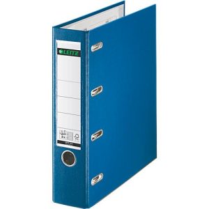 LEITZ® Doppelordner 1012, 2 x A5, Rückenbreite 75 mm, Präzisions-Hebelmechanik, Sichttasche für Rückenschild, Griffloch, Polypropylen, blau, 1 Stück LEITZ® Doppelordner 1012, 2 x A5, Rückenbreite 75 mm, Präzisions-Hebelmechanik, Sichttasche für Rückenschild, Griffloch, Polypropylen, blau, 1 Stück