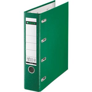 LEITZ® Doppelordner 1012, 2 x A5, Rückenbreite 75 mm, Präzisions-Hebelmechanik, Sichttasche für Rückenschild, Griffloch, Polypropylen, grün, 1 Stück LEITZ® Doppelordner 1012, 2 x A5, Rückenbreite 75 mm, Präzisions-Hebelmechanik, Sichttasche für Rückenschild, Griffloch, Polypropylen, grün, 1 Stück