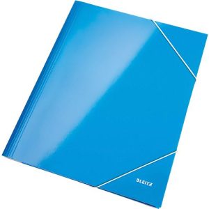 LEITZ® Eckspannmappe WOW, DIN A4, 3 Schutzklappen, blau LEITZ® Eckspannmappe WOW, DIN A4, 3 Schutzklappen, blau
