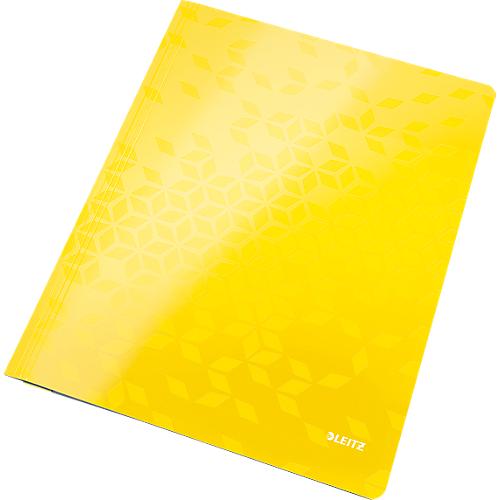 LEITZ® Eckspannmappe WOW, DIN A4, 3 Schutzklappen, gelb