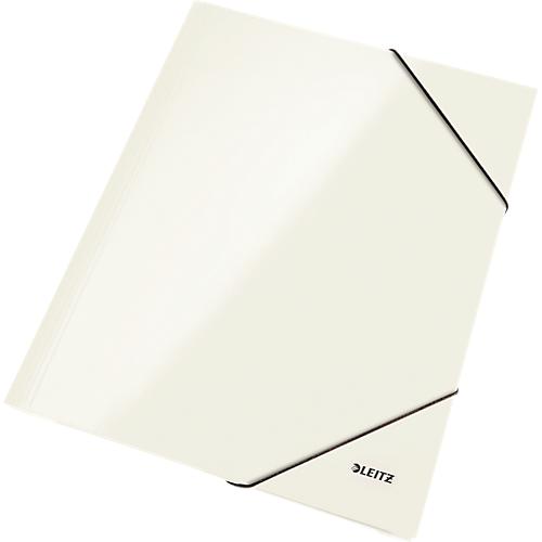 LEITZ® Eckspannmappe WOW, DIN A4, 3 Schutzklappen, perlweiss