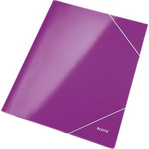 LEITZ® Eckspannmappe WOW, DIN A4, 3 Schutzklappen, violett LEITZ® Eckspannmappe WOW, DIN A4, 3 Schutzklappen, violett