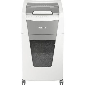 Leitz IQ Autofeed Office 300 Aktenvernichter P4, Vollautomatik, Partikelschnitt 4 x 30 mm, 60 lr, 300 Blatt Schnittleistung, mit Rollen, weiß Leitz IQ Autofeed Office 300 Aktenvernichter P4, Vollautomatik, Partikelschnitt 4 x 30 mm, 60 lr, 300 Blatt Schnittleistung, mit Rollen, weiß