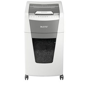 Leitz IQ Autofeed Office Pro 600 Aktenvernichter P4, Vollautomatik, Partikelschnitt 4 x 36 mm, 110 l, 600 Blatt Schnittleistung, mit Rollen, weiß Leitz IQ Autofeed Office Pro 600 Aktenvernichter P4, Vollautomatik, Partikelschnitt 4 x 36 mm, 110 l, 600 Blatt Schnittleistung, mit Rollen, weiß
