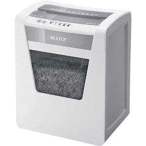 Leitz IQ Office Aktenvernichter P4, Partikelschnitt 4 x 40 mm, 23 l, 15 Blatt Schnittleistung, Anti-Papierstau-Technologie, weiß Leitz IQ Office Aktenvernichter P4, Partikelschnitt 4 x 40 mm, 23 l, 15 Blatt Schnittleistung, Anti-Papierstau-Technologie, weiß