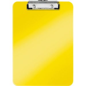 LEITZ® Klemmbrett WOW 3971, DIN A4, Polystyrol, mit Aufhängeöse, gelb LEITZ® Klemmbrett WOW 3971, DIN A4, Polystyrol, mit Aufhängeöse, gelb