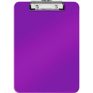 LEITZ® Klemmbrett WOW 3971, DIN A4, Polystyrol, mit Aufhängeöse, violett LEITZ® Klemmbrett WOW 3971, DIN A4, Polystyrol, mit Aufhängeöse, violett