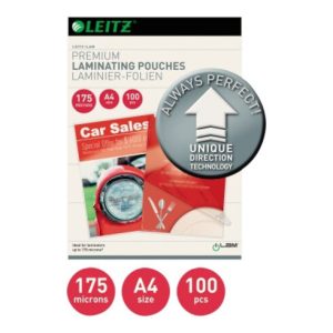 Leitz Laminierfolie A4 UDT 74830000 175mic glasklar 100 St./Pack. Leitz Laminierfolie A4 UDT 74830000 175mic glasklar 100 St./Pack.