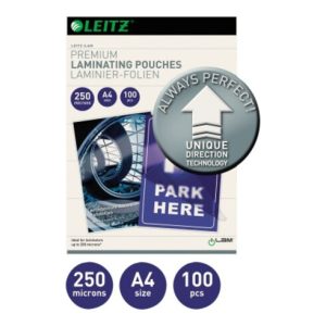 Leitz Laminierfolie A4 UDT 74840000 250mic glasklar 100 St. /Pack. Leitz Laminierfolie A4 UDT 74840000 250mic glasklar 100 St. /Pack.