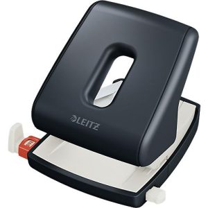 Leitz® Locher 5004 Cosy, für bis zu 30 Blatt, minimalistisches Design, grau