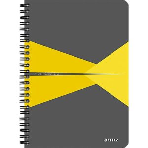 LEITZ® Office Collegeblock 449800 DIN A5, PP, kariert, gelb