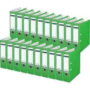 LEITZ® Ordner 1010, DIN A4, Rückenbreite 80 mm, 20 Stück, hellgrün LEITZ® Ordner 1010, DIN A4, Rückenbreite 80 mm, 20 Stück, hellgrün
