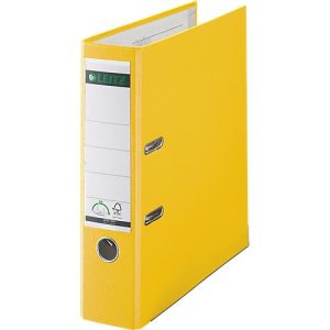 LEITZ® Ordner 1010, DIN A4, Rückenbreite 80 mm, gelb LEITZ® Ordner 1010, DIN A4, Rückenbreite 80 mm, gelb