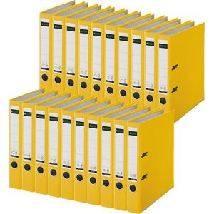 LEITZ® Ordner 1015, DIN A4, Rückenbreite 52 mm, 20 Stück, gelb LEITZ® Ordner 1015, DIN A4, Rückenbreite 52 mm, 20 Stück, gelb